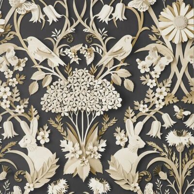 Papel Pintado Woodland Charcoal de Fine Decor - Papel Papel Pintado Woodland Charcoal de Fine Decor - Papel
