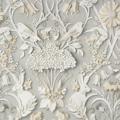 Papel Pintado Bosque Gris Suave - Papel Pintado Papel Pintado Bosque Gris Suave - Papel Pintado
