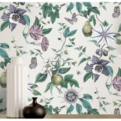 Fine Decor Sierra Floral Silver Wallpaper - Wallpaper Fine Decor Sierra Floral Silver Wallpaper - Wallpaper