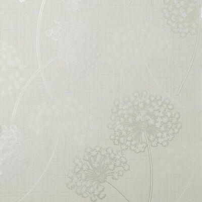 Fine Decor Grace Allium White Silver Wallpaper - Wallpaper Fine Decor Grace Allium White Silver Wallpaper - Wallpaper