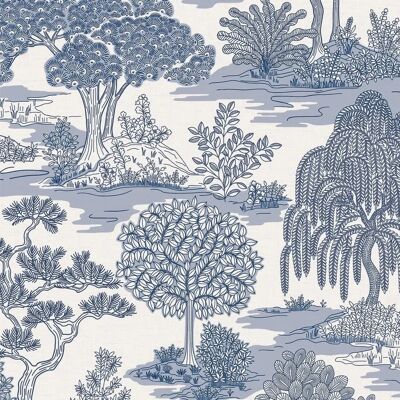 Fine Decor Zen Oriental Blue Wallpaper FD43443 Fine Decor Zen Oriental Blue Wallpaper FD43443