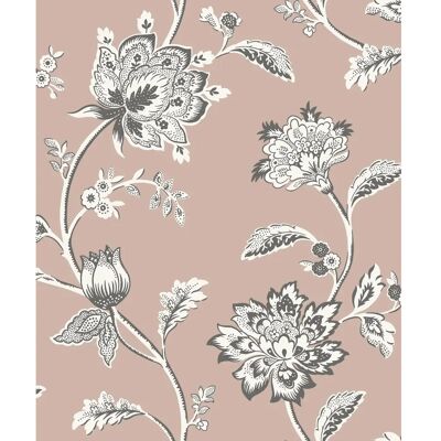 Papel Pintado Floral Rosa Juliette Decoración Fina - Papel Papel Pintado Floral Rosa Juliette Decoración Fina - Papel