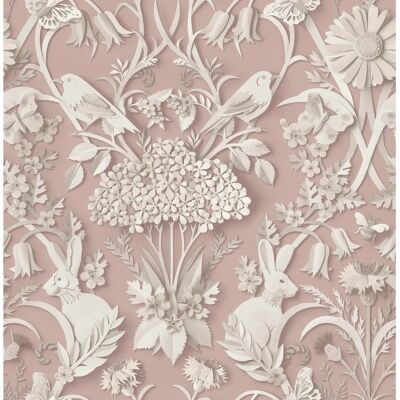 Fine Decor Pink Woodland Wallpaper - Wallpaper Fine Decor Pink Woodland Wallpaper - Wallpaper