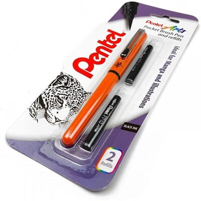 Pentel XGFKPF/FP10-A - Orange - Brush Pen Pentel XGFKPF/FP10-A - Orange - Brush Pen