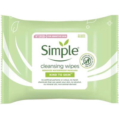 Simple Kind To Skin Cleansing Facial Wipes (25 Pack) Simple Kind To Skin Cleansing Facial Wipes (25 Pack)