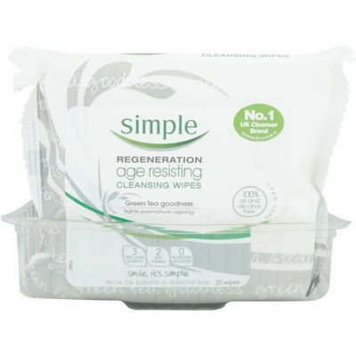Simple Brand Age Resisting Green Tea Cleansing Wipes - Cleansing Wipes Simple Brand Age Resisting Green Tea Cleansing Wipes - Cleansing Wipes