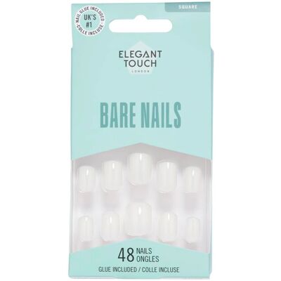 Unhas Nude da Elegant Touch - Forma Quadrada - 48 Unidades Unhas Nude da Elegant Touch - Forma Quadrada - 48 Unidades