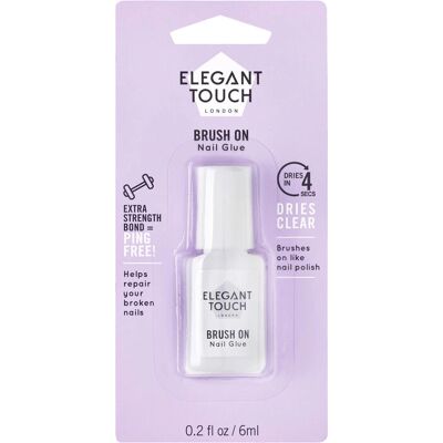 Elegant Touch Nagelkleber Pinsel 6 ml - Langlebig, Schnelltrocknend, Saubere Anwendung Elegant Touch Nagelkleber Pinsel 6 ml - Langlebig, Schnelltrocknend, Saubere Anwendung