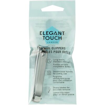 Coupe-ongles en Acier Inoxydable Elegant Touch - Gaucher/Droitier - Publicité Coupe-ongles en Acier Inoxydable Elegant Touch - Gaucher/Droitier - Publicité