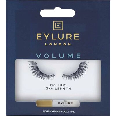 Eylure 005 Wimpern - 3/4 Volumen, Wiederverwendbar, Latexfrei Eylure 005 Wimpern - 3/4 Volumen, Wiederverwendbar, Latexfrei