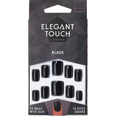 Ongles de couleur noire Elegant Touch Core - Ongles - Publicité Ongles de couleur noire Elegant Touch Core - Ongles - Publicité