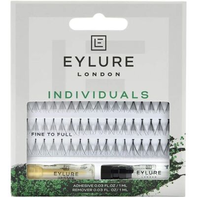 Eylure Pro-Lash Individual False Lashes - Black - Adhesive Included Eylure Pro-Lash Individual False Lashes - Black - Adhesive Included