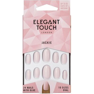 Ongles ovales rose bébé Jackie - Elegant Touch - Publicité Ongles ovales rose bébé Jackie - Elegant Touch - Publicité