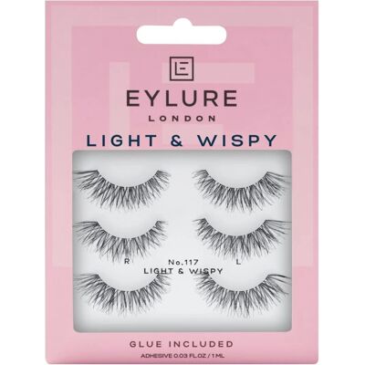 Eylure Brand Multipack Fluttery Light Lashes No. 117 - False Eyelashes Eylure Brand Multipack Fluttery Light Lashes No. 117 - False Eyelashes