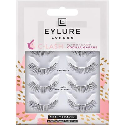 Eylure Marque C-Lash Naturals Pack Multiple - Faux Cils - Publicité Eylure Marque C-Lash Naturals Pack Multiple - Faux Cils - Publicité