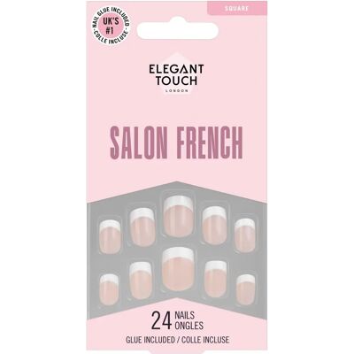 Uñas rosas francesas cortas - Falsas uñas - Estilo francés - 24 uds Uñas rosas francesas cortas - Falsas uñas - Estilo francés - 24 uds