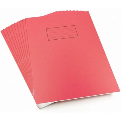 Silvine A4 Exercise Book - Ruled, Margin, Red - Exercise Book Silvine A4 Exercise Book - Ruled, Margin, Red - Exercise Book