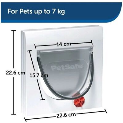 Staywell Porte pour Chat à 4 Voies - Porte à 4 Voies Verrouillable - Publicité Staywell Porte pour Chat à 4 Voies - Porte à 4 Voies Verrouillable - Publicité