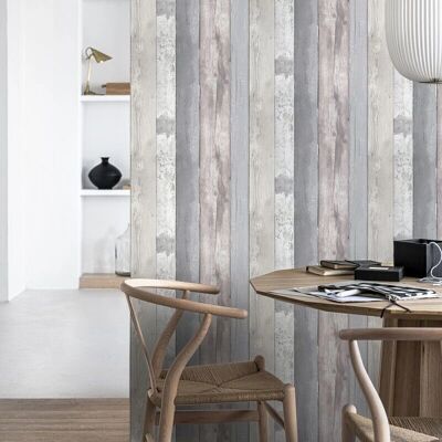 VTWONEN Holzoptik Tapete - 10m x 52cm - Wandbelag VTWONEN Holzoptik Tapete - 10m x 52cm - Wandbelag