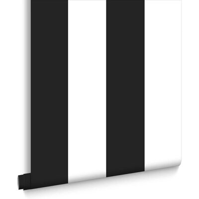SUPERFRESCO EASY Wei-Schwarz Streifen Tapete - Wandbeklebung SUPERFRESCO EASY Wei-Schwarz Streifen Tapete - Wandbeklebung