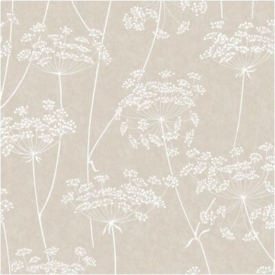 Superfresco Easy Aura Taupe Floral Wallpaper - Wallpaper Superfresco Easy Aura Taupe Floral Wallpaper - Wallpaper