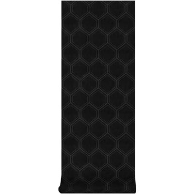 Superfresco Easy - Papier Peint Hexagone Géométrique - Noir - Publicité Superfresco Easy - Papier Peint Hexagone Géométrique - Noir - Publicité