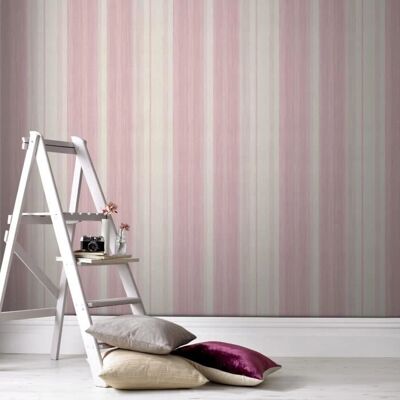 ART FOR THE HOME Streifen pink/weiß 0,52 m x 10 m Wallpaper ART FOR THE HOME Streifen pink/weiß 0,52 m x 10 m Wallpaper