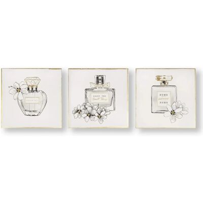 Graham & Brown Pretty Perfume Bottles Canvas Set - Wall Art Graham & Brown Pretty Perfume Bottles Canvas Set - Wall Art