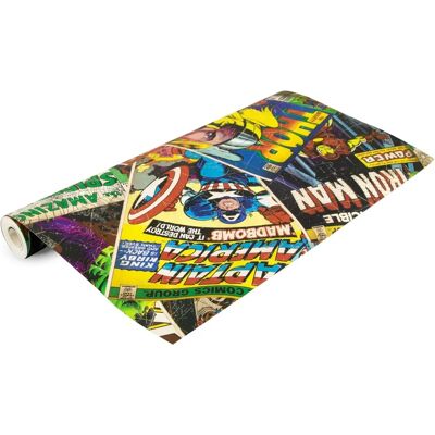 Papel tapiz Marvel Cover Story - Bunt, 10m x 53cm - Papel pintado Papel tapiz Marvel Cover Story - Bunt, 10m x 53cm - Papel pintado