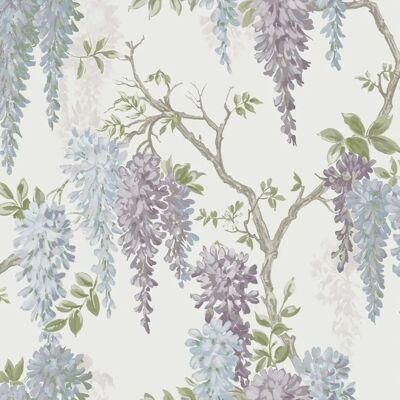 Laura Ashley Wisteria Garden Tapete Helliris - Vliestapete Laura Ashley Wisteria Garden Tapete Helliris - Vliestapete