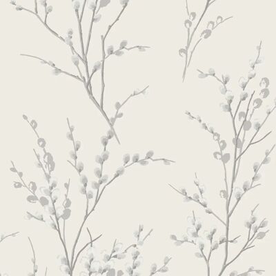 Laura Ashley Pussy Willow Off White Steel Tapete - Tapete Laura Ashley Pussy Willow Off White Steel Tapete - Tapete