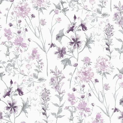 Laura Ashley Wild Meadow Blumentapete - Rosa Wandtapete Laura Ashley Wild Meadow Blumentapete - Rosa Wandtapete