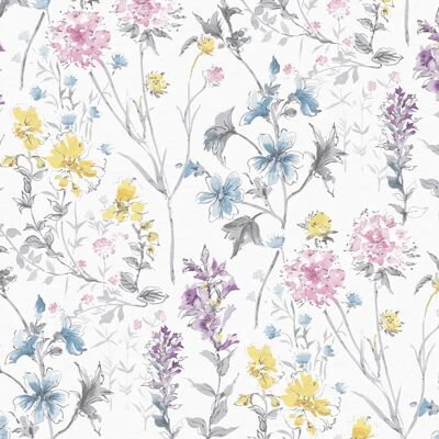 Laura Ashley Wild Meadow Wallpaper - Floral Pattern - 113363 Laura Ashley Wild Meadow Wallpaper - Floral Pattern - 113363