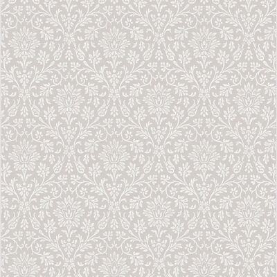 Laura Ashley Annecy Dove Grey Tapete - Damast Design, 10m x 52cm, Großbritannien Laura Ashley Annecy Dove Grey Tapete - Damast Design, 10m x 52cm, Großbritannien