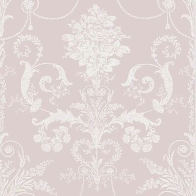 Laura Ashley Josette Damast Tapete - Amethyst - 113381 - Tapete Laura Ashley Josette Damast Tapete - Amethyst - 113381 - Tapete