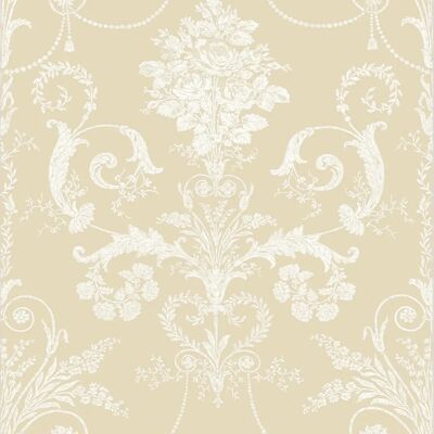 Laura Ashley Josette Leinen Tapete - Damast Dekor Laura Ashley Josette Leinen Tapete - Damast Dekor