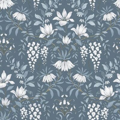 Laura Ashley Parterre Dark Seaspray Tapete - Tapete Laura Ashley Parterre Dark Seaspray Tapete - Tapete