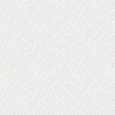 Laura Ashley Annecy Tapete - Damast, Weiß - Tapete Laura Ashley Annecy Tapete - Damast, Weiß - Tapete