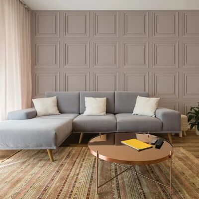 Fresco Pink Wood Panel Wallpaper - Wallpaper Fresco Pink Wood Panel Wallpaper - Wallpaper