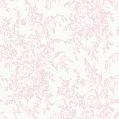 Papier peint Laura Ashley Picardie - Rose floral - Publicité Papier peint Laura Ashley Picardie - Rose floral - Publicité