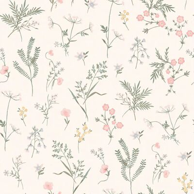 Laura Ashley Crosswell Tapete - Korallrosa - 118480 Laura Ashley Crosswell Tapete - Korallrosa - 118480