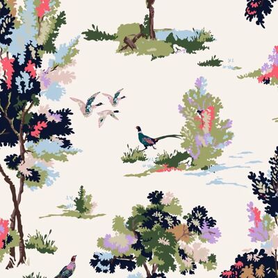Joules Woodland Scene Dawn Grey Tapete - Tapete Joules Woodland Scene Dawn Grey Tapete - Tapete