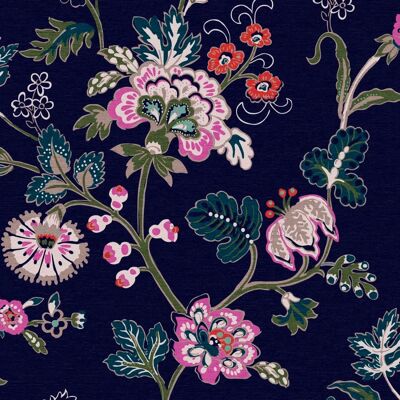 Joules Blau Blumen Tapete - Wandbelag Joules Blau Blumen Tapete - Wandbelag