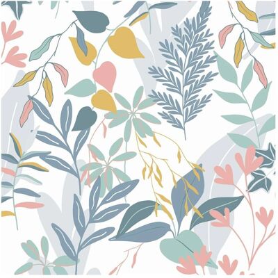 Fresco Inky Tropical Leaf Indigo and Ochre Wallpaper - Wallpaper Fresco Inky Tropical Leaf Indigo and Ochre Wallpaper - Wallpaper