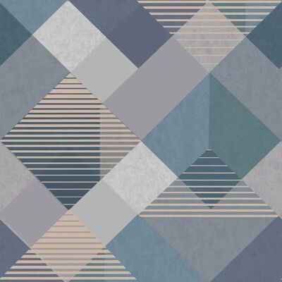 Superfresco Easy Kaleidoscope Geometric Denim Wallpaper - Wallpaper Superfresco Easy Kaleidoscope Geometric Denim Wallpaper - Wallpaper