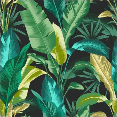 Envy Leaf It Out Tropical Leaf Wallpaper navy - Wallpaper Envy Leaf It Out Tropical Leaf Wallpaper navy - Wallpaper