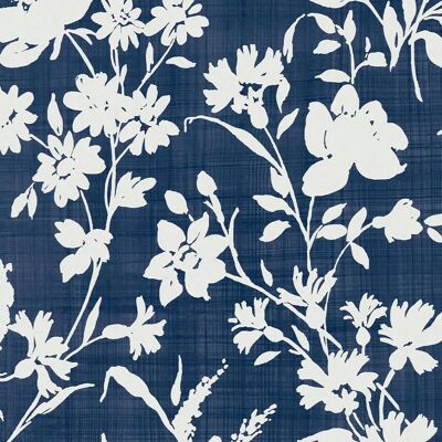 Laura Ashley Rye Vliestapete - Blumen, Blau, 52 m x 10 m Laura Ashley Rye Vliestapete - Blumen, Blau, 52 m x 10 m