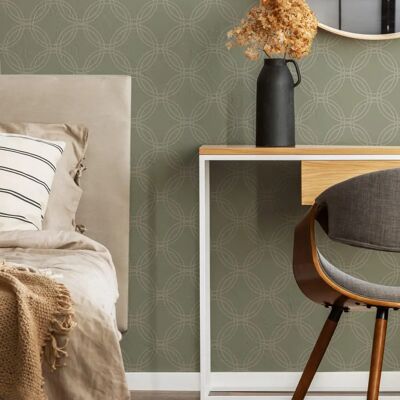 Superfresco Easy Serpentine Geometric Metallic Wallpaper - Wallpaper Superfresco Easy Serpentine Geometric Metallic Wallpaper - Wallpaper