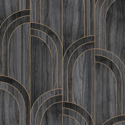 Sublime Modella Wood Black Wallpaper - Textured Vinyl, 10m x 52cm Sublime Modella Wood Black Wallpaper - Textured Vinyl, 10m x 52cm