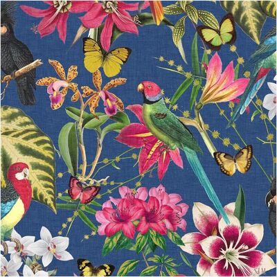 Envy Paradiso Deep Navy Floral Wallpaper - Wallpaper Envy Paradiso Deep Navy Floral Wallpaper - Wallpaper